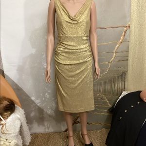 Lauren Ralph Lauren Gold metallic Dress